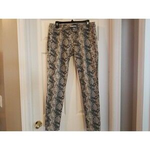 Cabi Womens Pants Size 4 Slim Straight Unique Animal Print